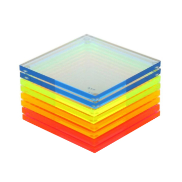 Customized Logo Acrylic Coasters - 3mm Thick Square Drink Protectors