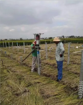 Galvanized Ground Screw Helical Screw Pile Foundation