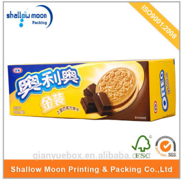 Biscuit package with printed logo