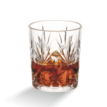 Unbreakable Luxury Old Fashioned Whisky Glass with DOF Pattern
