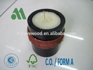 Bamboo Candle Holder/candle holder/wax holder