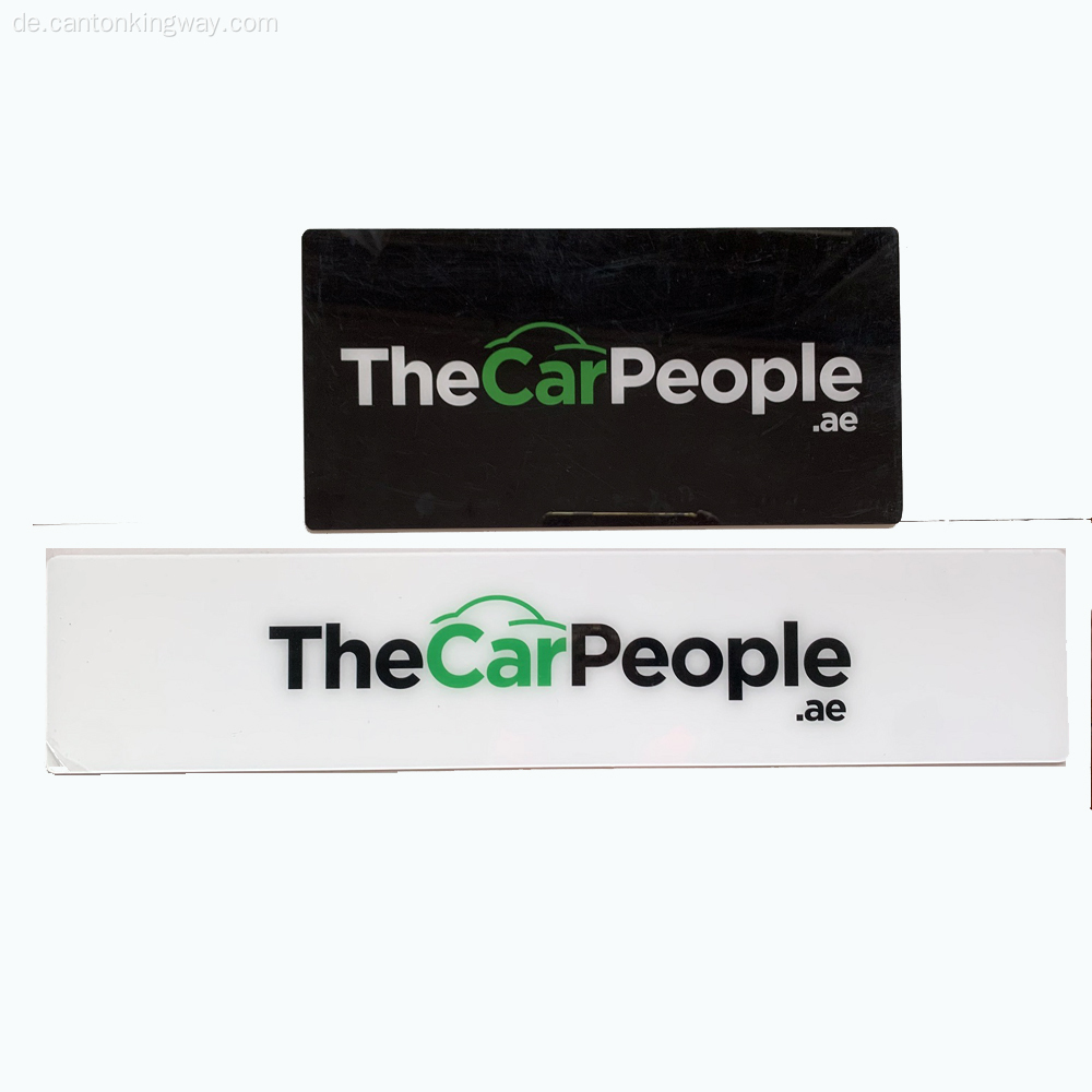 Dekorative kundenspezifische Plastikauto -Kennzeichenplatte