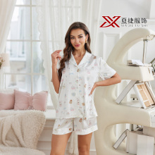 Pastel Cartoon Print Loungewear Set