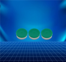 green flip-off cap for frozen powder pin