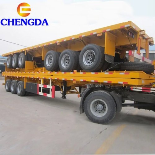 3 Axle Loaded Flatbed Trailer