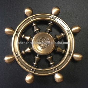 Processing gold brass copper steering wheel knob hand spinner
