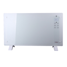 White Free-Standing Curved Far Infrared Electric Panel Heater for Efficient Heating
