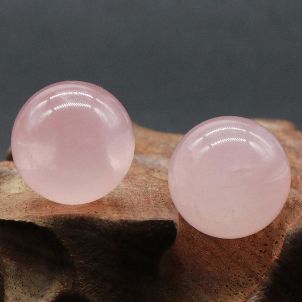 Boules de chakra de quartz rose de 20 mm pour le soulagement du stress Méditation Équilibrant la décoration de la maison Balques de cristal sphères polies