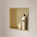 Golden Stainless Steel Brushed Bathroom Shower Niche