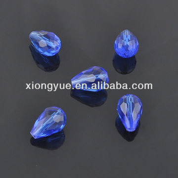 wholesale faceted multicolor 6*8mm waterdrop blown hollow glass beads