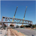 Stalowa konstrukcja mostka stalowa most