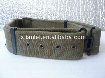 High Quality Cotton Canvas Military Tactical Belt With Metal Buckle