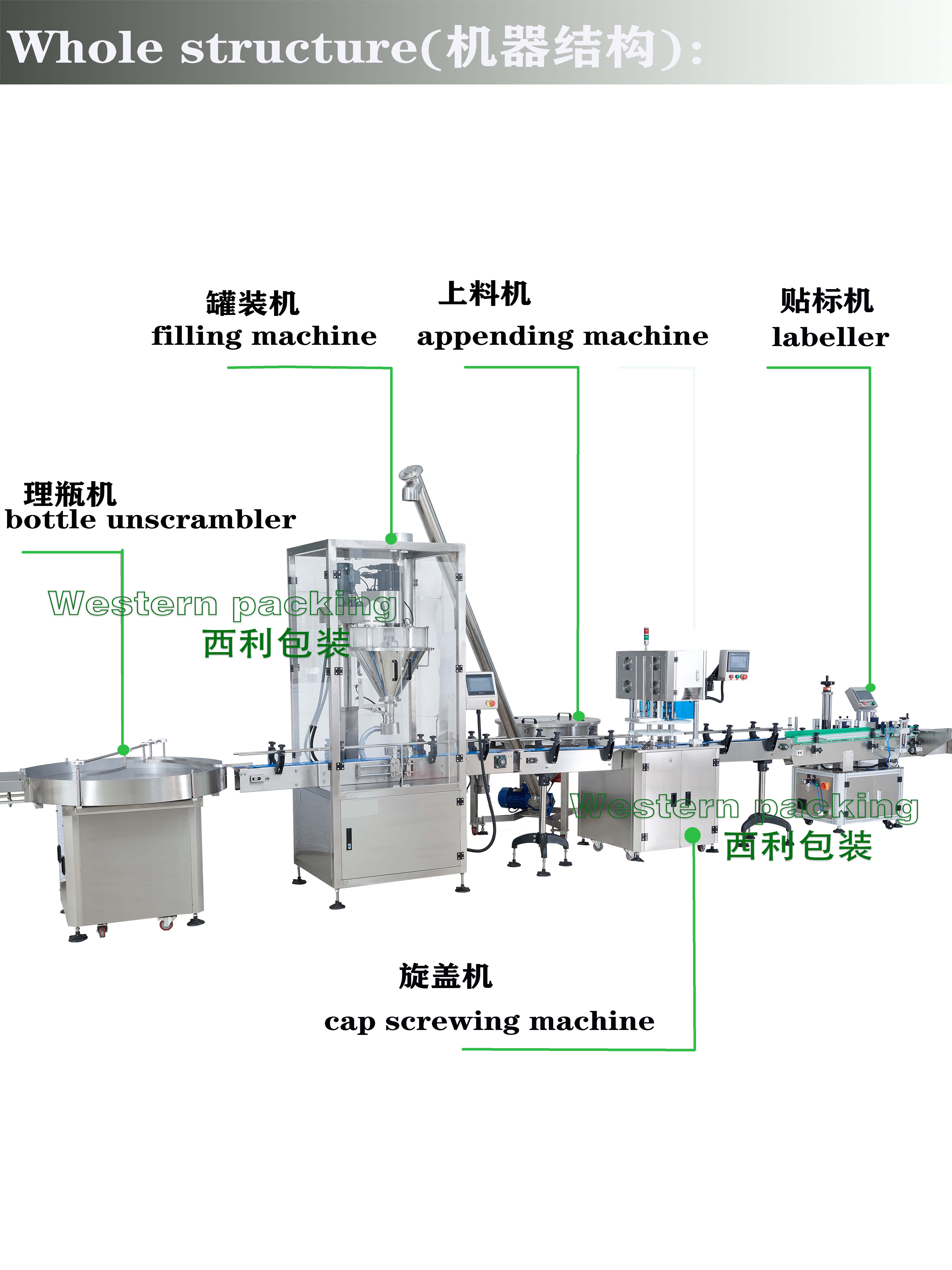 Milk powder protein powder filling packaging machine