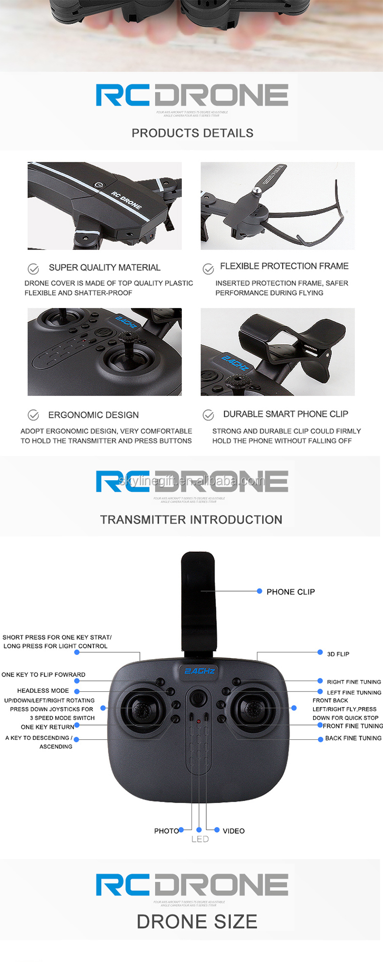 Wifi FPV Quadcopter Drone 8807W Foldable Selfie Mini Heli copter with 0.3MP HD Camera Height Hold Mode VS XS809W Dron