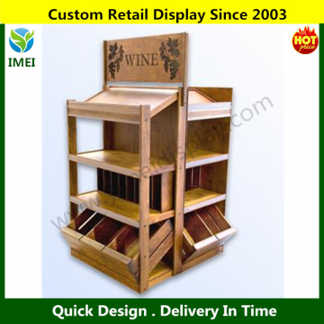 unique customized rack display storage supermarket fruit and vegetable display rack for storage box YM07202