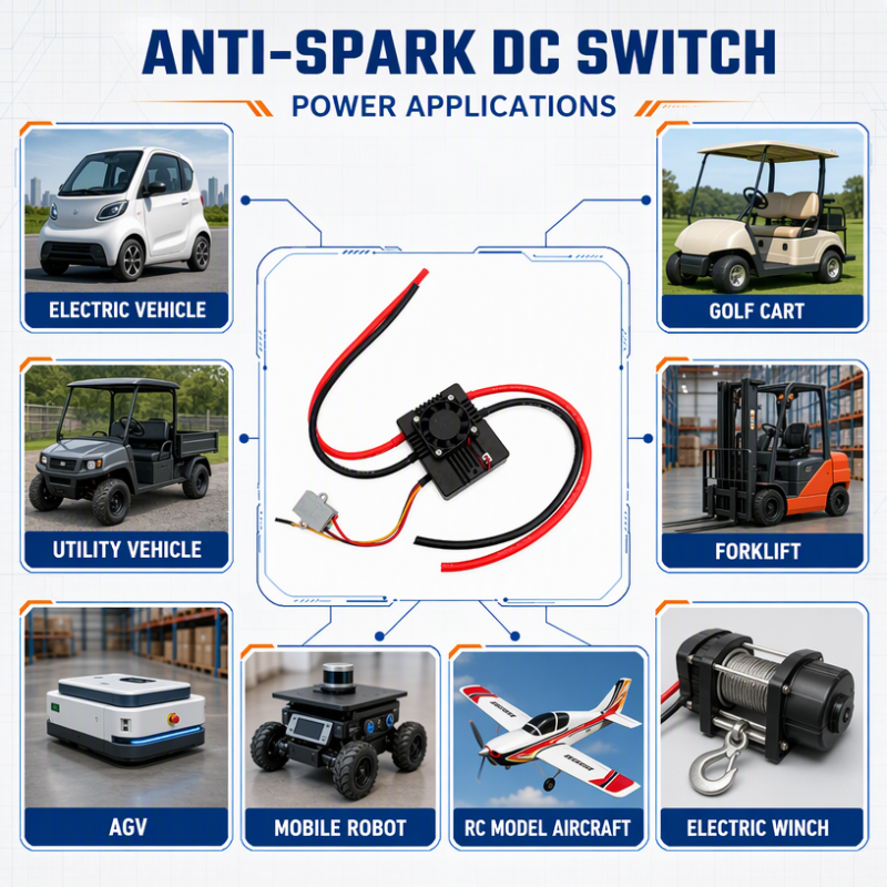 High Current Anti-spark Switch 150A for Electric Skateboard Electric Surfboard Electric Go-kart RC Cars Robot Max. 300A