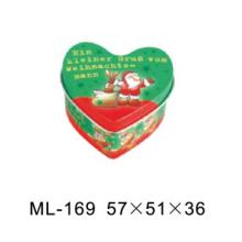 heart shaped candy  tin box