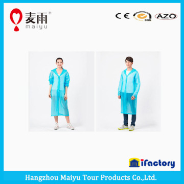 Disposable plastic raincoat