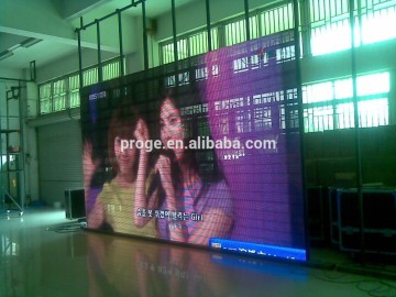 cheap lightweight indoor full color p16 led curtain