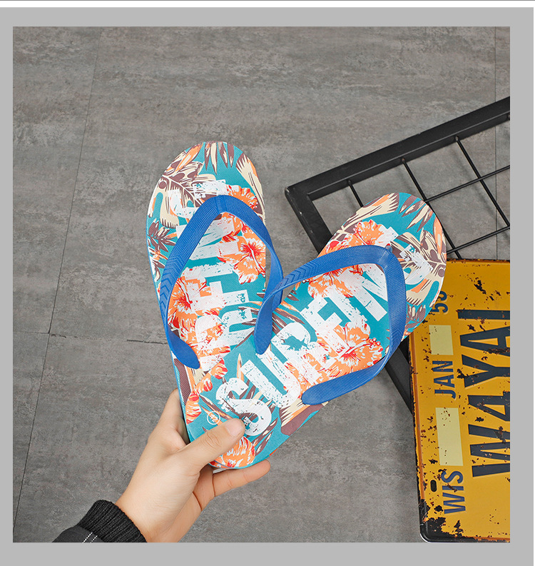 2021 summer new style flip flops casual sandals men's slippers beach slippers sandals wholesale