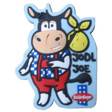 high level handsome bull shape rubber fridge magnet notepad