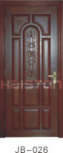 Solid wooden carving door