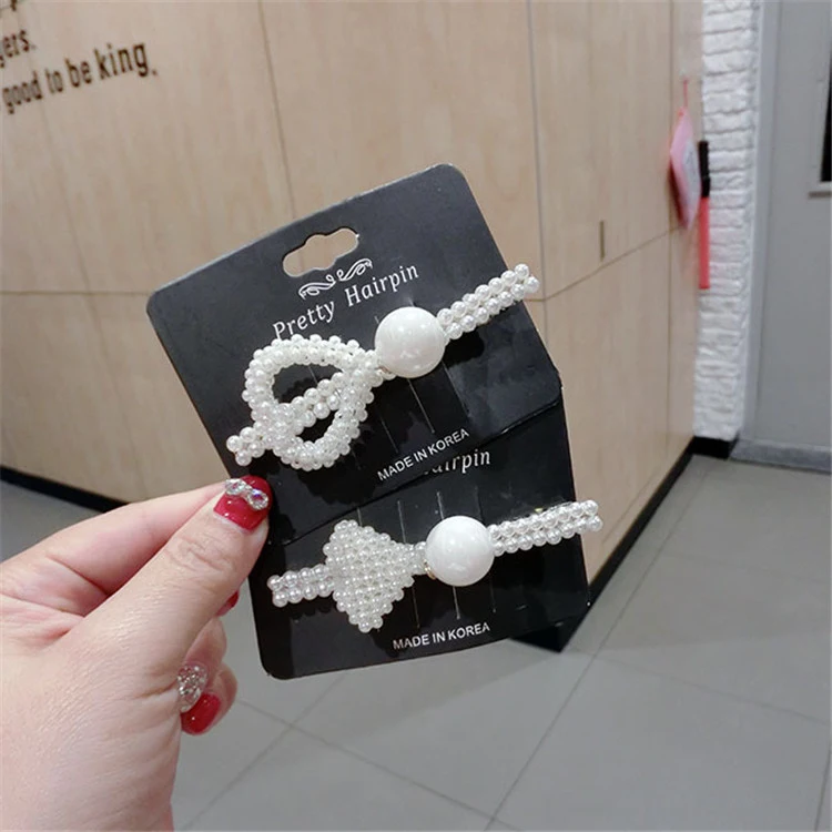 Wholesale Promotion Gift Girls Customise Fashion Hair jewellery Accessories Hair Pin Leopard Crystal Flower Pearl Hairclip for Women