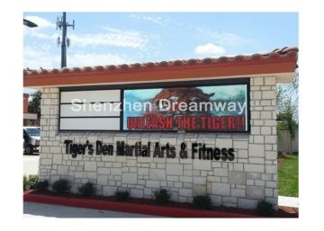 Wifi Avi Wmv Flv Video Outdoor Full Color Led Signs P16 With Mbi5024 Drive Ic