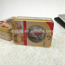 colorful playing cards tin box with window