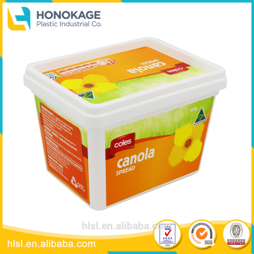 Customized IML plastic margarine containers