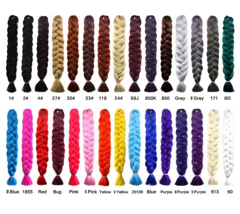 82 Inch 165g OmbreXpression Jumbo Braiding Hair Pre Stretched Wholesale Synthetic Crochet Hair Extensions For Box Twist Braids