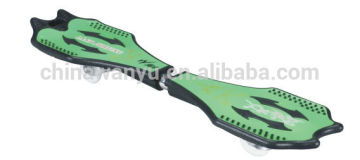 2 wheels snake board