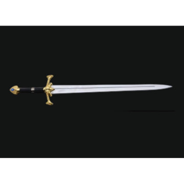 Antique floral-pattern craft sword