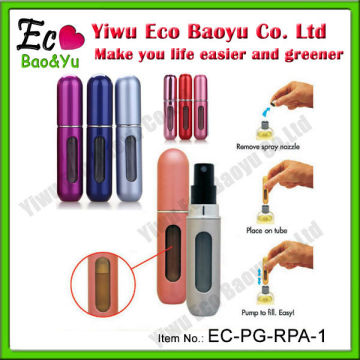 Wholesale Aluminum Travel Perfume Atomizer Refillable Pocket Perfume