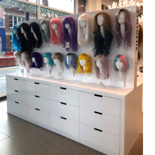 Wall Mounted Long Neck Wig Display Mannequin