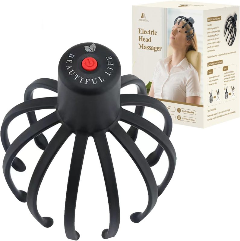 Vital care Electric Scalp Massager, 3 Modes Cordless Head Scratcher for Stress Relax, Birthday & Christmas Gift