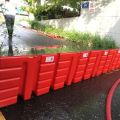 Freestanding flood barrier boxwall 75cm height for tunnel