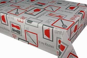 Pvc Printed fitted table covers Vinyl Tablecloth Big