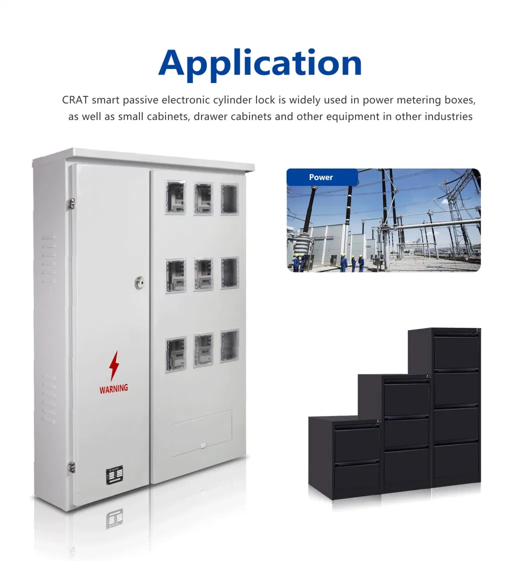 Access Control Management Electronic Passive Cabinet Cam Lock for Post Box