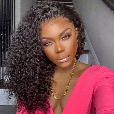 Jerry Curly V Part Human Hair Wig