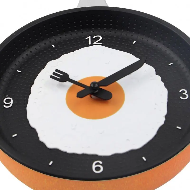 Kitchen Wall Clock Decorative Frying Pan Wall Clock