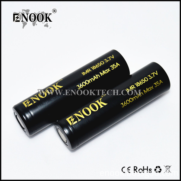 2017 Newest Enook 18650 3600mah Battery