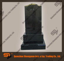 nature absolute black granite headstone