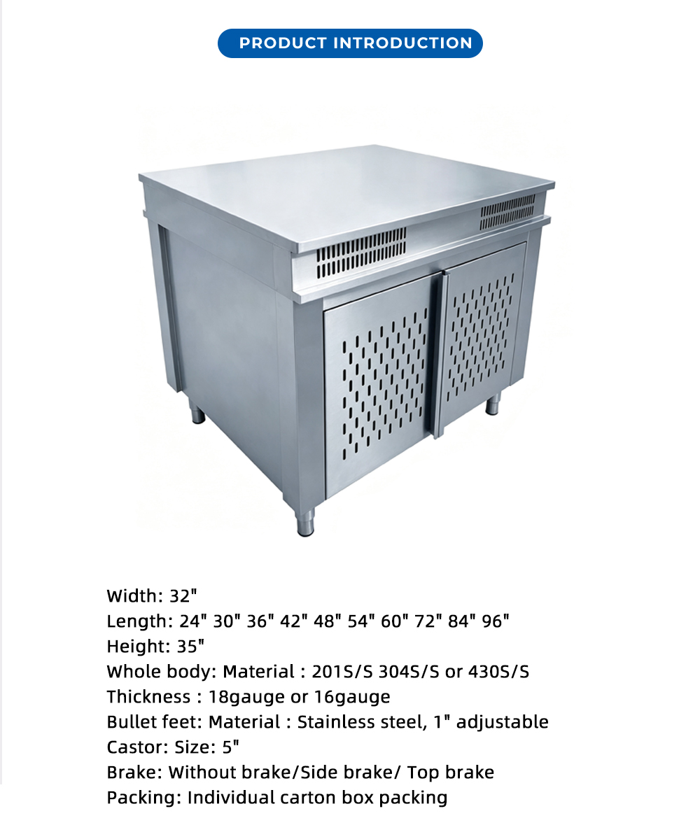 طاولة تحضير مبردة من الفولاذ المقاوم للصدأ التجارية X Commercial Stainless Steel Refrigerated Prep Table X
