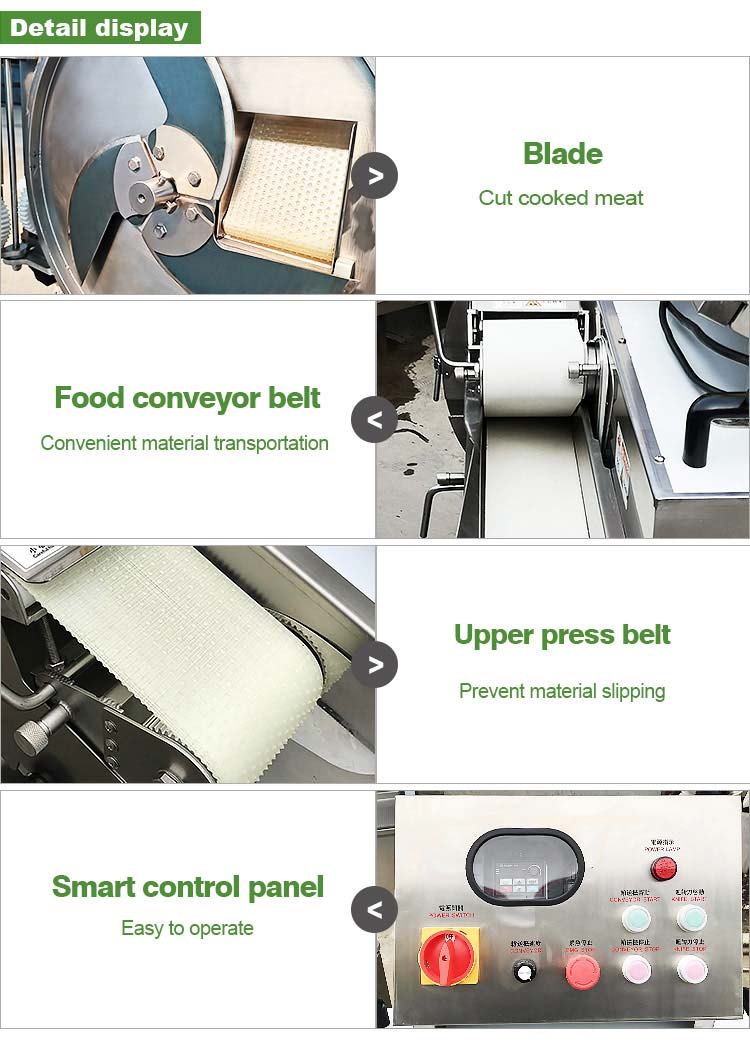 Automatic Goat Butchery Cooked Ham Capital Sheep Meat Cheese Bacon Cutter Slice Cut Machine For Meat