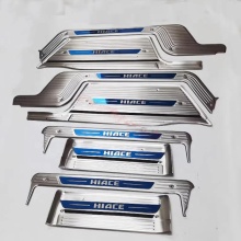 2019 Hiace Van 300 Door Sill Streamer Front Sliding Door Threshold Foot Step Streamer Welcome Pedal