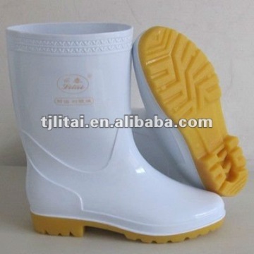 pvc boots for foodstuff, white pvc boot,pvc thigh high boots