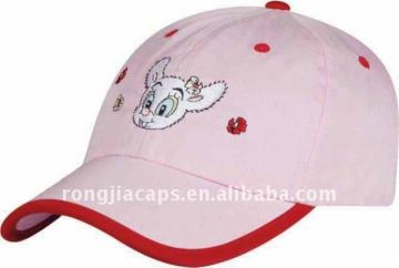 100% cotton girls caps