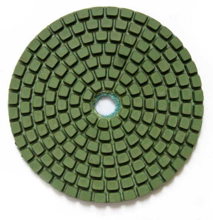 three color 80mm #800 Resin Bond Flexible Diamond Polishing Pads/Sanding Disc for Granite Marble Ceramic
