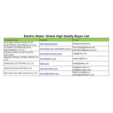 Electric Motor - Global Buyer List